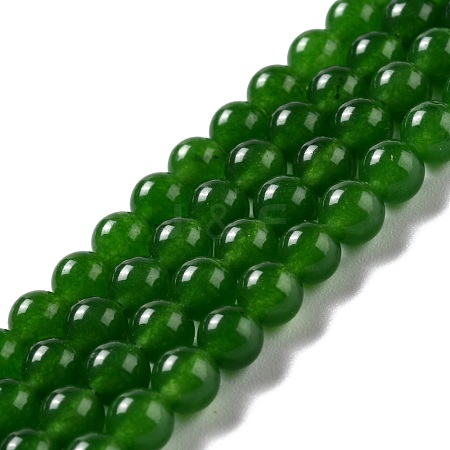 Natural & Dyed Malaysia Jade Bead Strands G-A146-6mm-A28-1