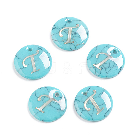 Synthetic Turquoise Charms G-L561-001T-1