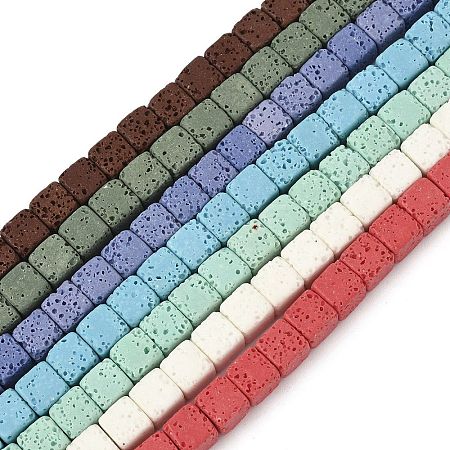 Handmade Porcelain Imitation Lava Rock Beads Strands PORC-P032-01B-M-1