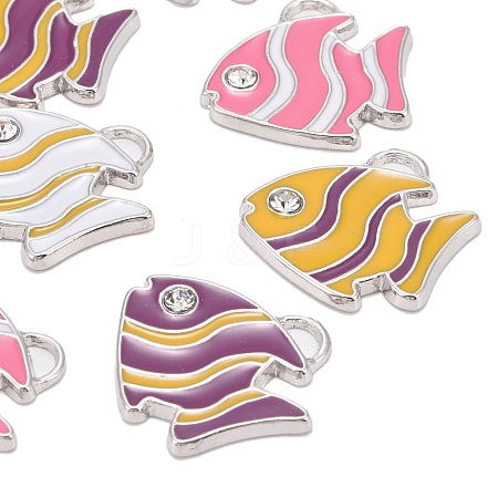 Alloy Enamel Pendants ENAM-P152-M-1