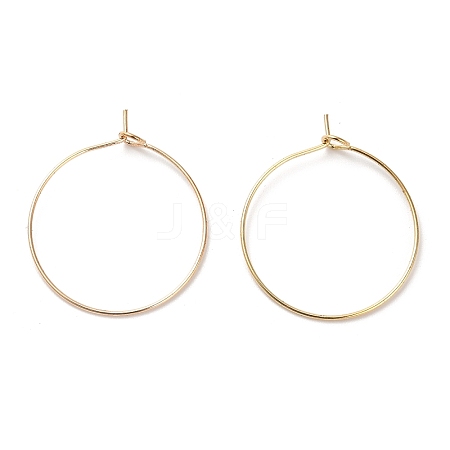 Brass Hoop Earrings Findings IFIN-R211-01KCG-1