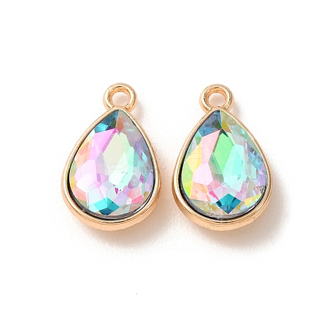 Electroplate Glass Pendants GL-CBA7A25-03C-1