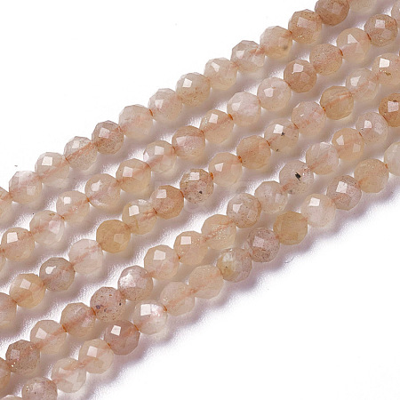 Natural Sunstone Beads Strands G-F596-42-2mm-1