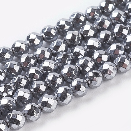 Non-Magnetic Synthetic Hematite Beads Strands X-G-G093-3mm-1