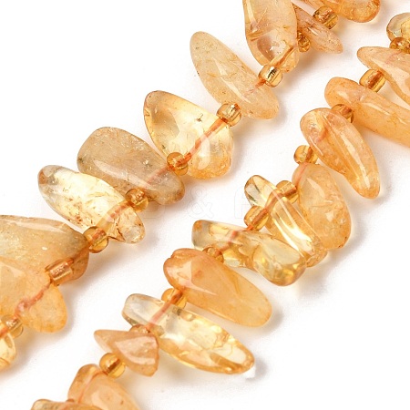 Heated Natural Citrine Beads Strands GG-CBADF20-A10-1