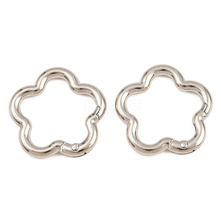 Zinc Alloy Spring Gate Rings AL-CBAC079-06P-02-1