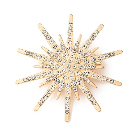 Alloy Crystal Rhinestone Brooches JEWB-P054-03G-1
