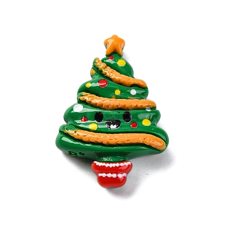 Christmas Series Opaque Resin Cabochons RESI-Q010-02B-1