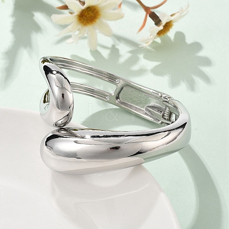 Alloy Hinged Bangles for Womrn BJEW-D312-01P-1