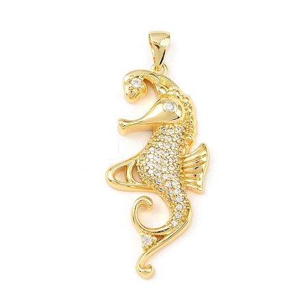 Ocean Brass Micro Pave Cubic Zirconia Pendants LS-KK-K411-04A-G-1