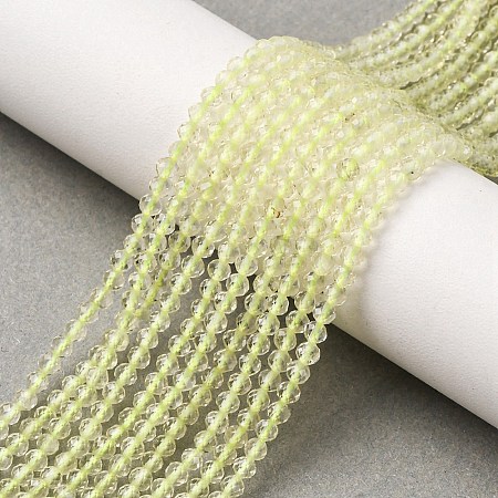 Natural Lemon Quartz(Heated) Beads Strands G-B142-A03-3mm-1