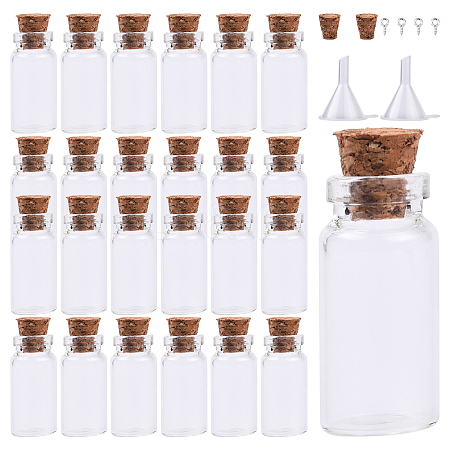 50Pcs Glass Jar Glass Bottles Bead Containers DIY-YW0017-27-1