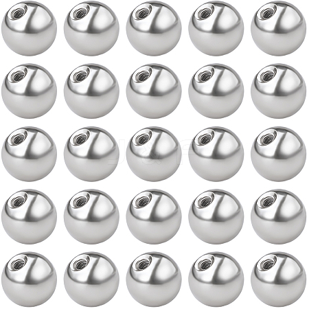 60Pcs Stainless Steel Ear Nuts STAS-BBC0005-14P-1