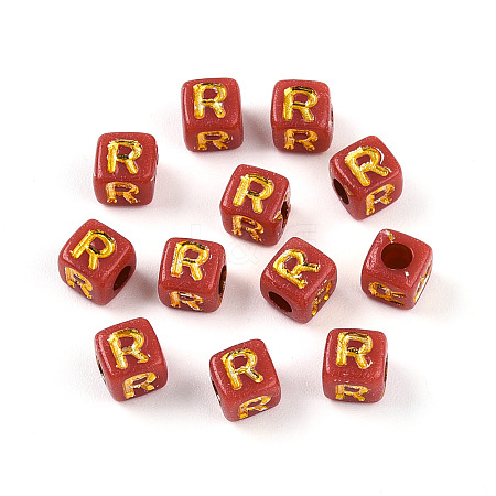 Plating Acrylic Beads OACR-N140-01I-R-1