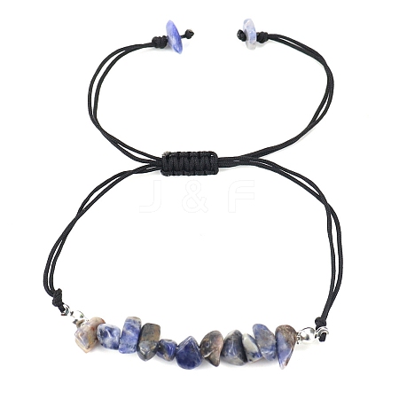 Natural Lapis Lazuli Braided Bead Bracelets PW-WG14195-05-1