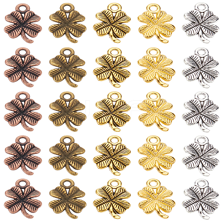 80Pcs 5 Colors Zinc Alloy Pendants FIND-LP0002-57-1