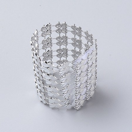 Plastic Rhinestone with Polyester Napkin Holder Adornment AJEW-WH0183-13A-1