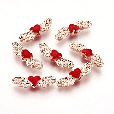 Rose Gold Plated Alloy Beads ENAM-L013-001RG-AAA-1