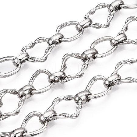 Alloy Teardrop with Twining Chains LCHA-T001-12P-1