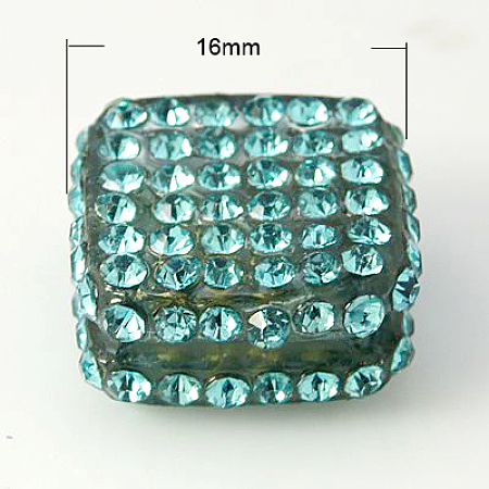 Resin Rhinestone Beads X-RESI-D011-2E-1