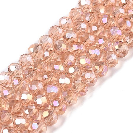Electroplate Glass Beads Strands LS-EGLA-A044-T4mm-B21-1