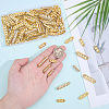 120Pcs 4 Styles Alloy Crystal Rhinestone Spacer Bars FIND-ME0004-07G-3