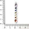Brass Micro Pave Cubic Zirconia Pendants KK-A295-06A-P-3