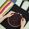 DIY Flower Pattern Tote Bag Embroidery Making Kit DIY-WH0349-21C-4