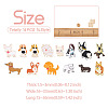 15Pcs 15 Style Puppy Dog Enamel Pins JEWB-YS0001-13-4