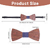 1Pc Wood Bow Ties for Bridegroom AJEW-CA0004-59B-2