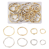 Yilisi 48Pcs 8 Style Alloy Linking Rings FIND-YS0001-12-2