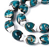 Handmade Gold Sand Lampwork Beads Strands LAMP-Q041-09B-3
