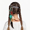 1Pc Boho Feathers Headband Hair Extensions Headpiece AJEW-DJ0001-51B-7