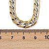 6MM 304 Stainless Steel Cuban Link Chain Necklaces for Women NJEW-G177-01GP-5