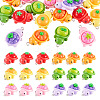 24Pcs 6 Colors Opaque Resin Pendants CRES-TA0001-78-2