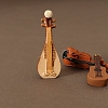 4Pcs Resin Musical Instrument Miniature Ornaments PW-WGAE24E-01-2