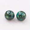 Spray Painted Resin Beads GLAA-F049-A15-2