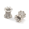 Brass Micro Pave Clear Cubic Zirconia Beads KK-P271-39A-02-2