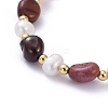 Natural Gemstone Beaded Bracelets BJEW-JB05265-3