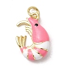 Brass Enamel Pendants KK-H092-07G-03-1