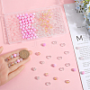 300Pcs 5 Colors Transparent Glass Beads GLAA-SC0002-42A-3
