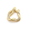 Brass Micro Pave Cubic Zirconia Pendants KK-M321-01B-G-1