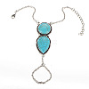 Bohemian Style Alloy Finger Ring Bracelets for Women WG85AD3-01-3