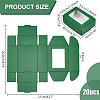 Rectangle Paper Folding Shipping Box with Window CON-WH0099-25B-2