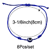 8Pcs Nylon Thread Bracelets BJEW-FS00019-4