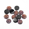 Flat Back Resin Rhinestone Cabochons CRES-WH0002-12D-1