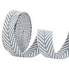 5 Yards Polycotton Jacquard Arrow Ribbon OCOR-WH0078-173C-1