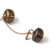 Iron Bell Pendant Decorations HJEW-JM02222-02-4