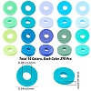 SUNNYCLUE 2700Pcs 10 Colors Flat Round Handmade Polymer Clay Beads CLAY-SC0001-33C-2