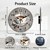 MDF Printed Wall Clock HJEW-WH0058-005-2